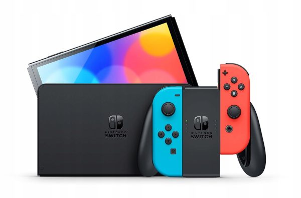 کنسول Nintendo Switch OLED رنگ نئون | سوییچ با نمایشگر OLED و دسته رنگی