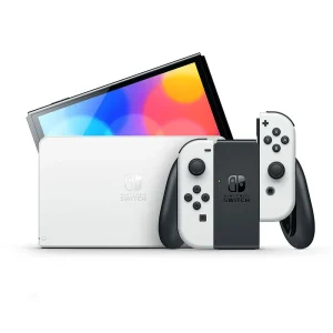 کنسول Nintendo Switch OLED رنگ سفید | طراحی زیبا و نمایشگر OLED با کیفیت بالا
